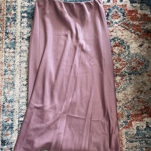 A New Day Midi Silk Skirt